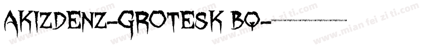 akizdenz-grotesk bq字体转换